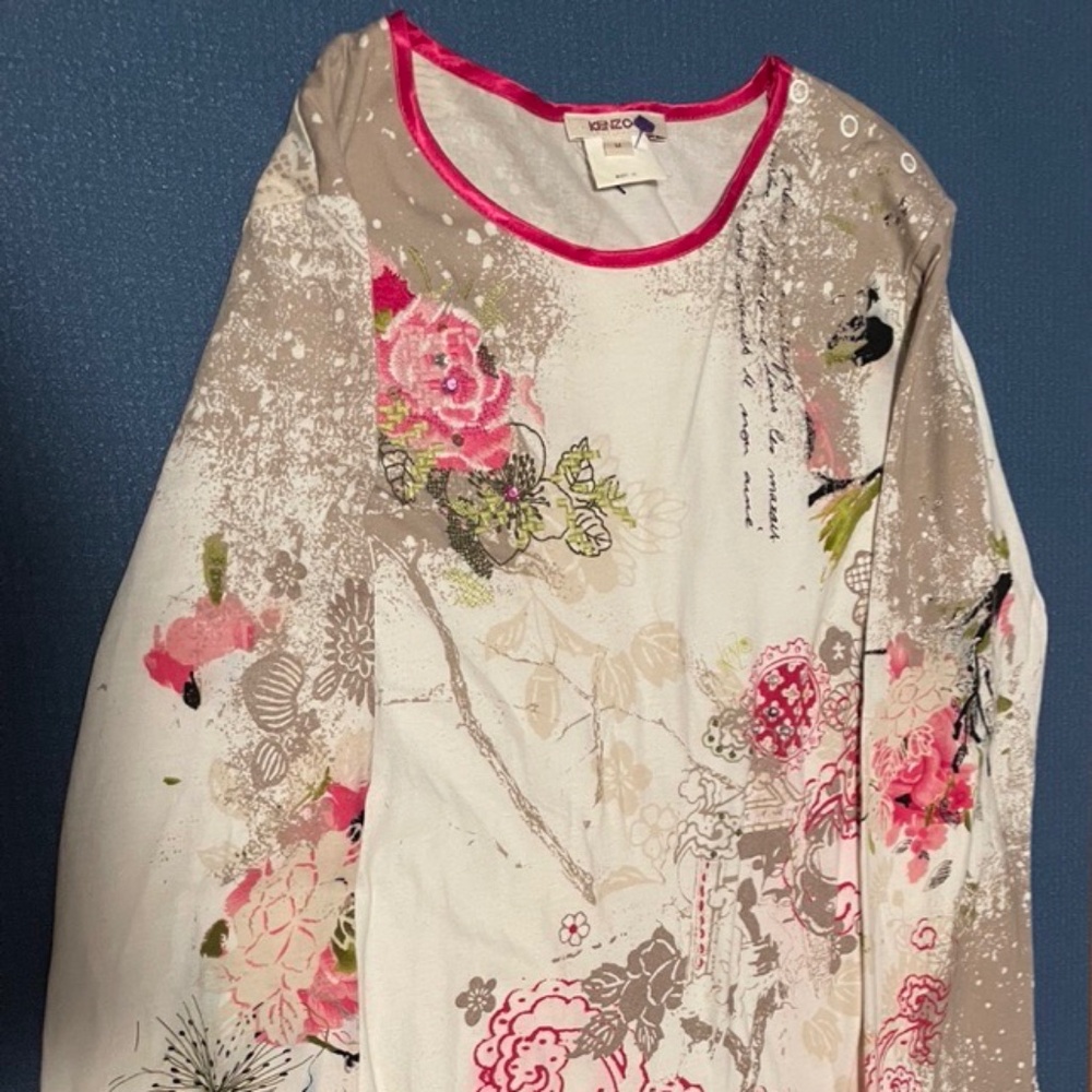 Kenzo Paris_Top_Full Sleeve_w/embroidery/embellishment